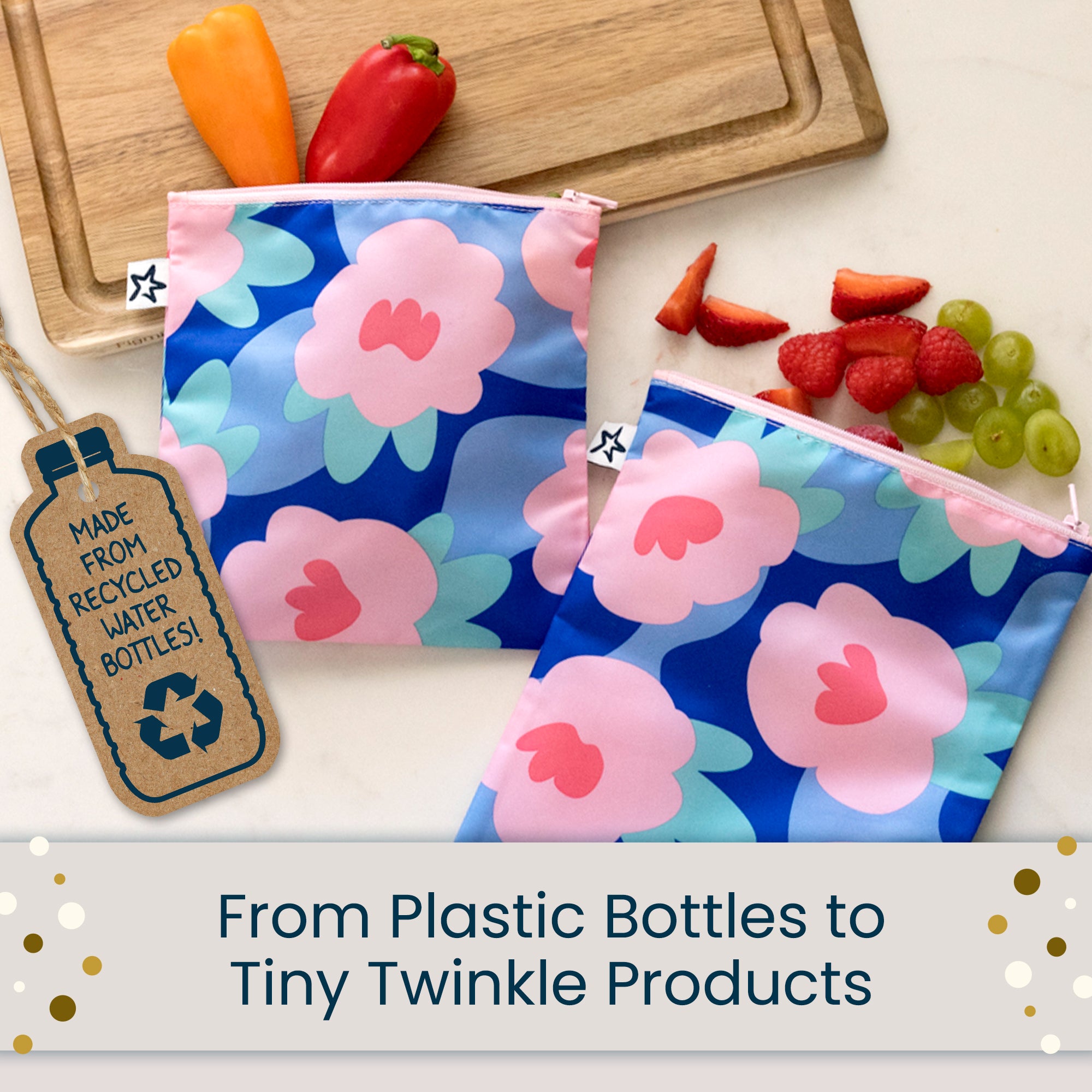 Reusable Snack Bags Multi-Pack Sets