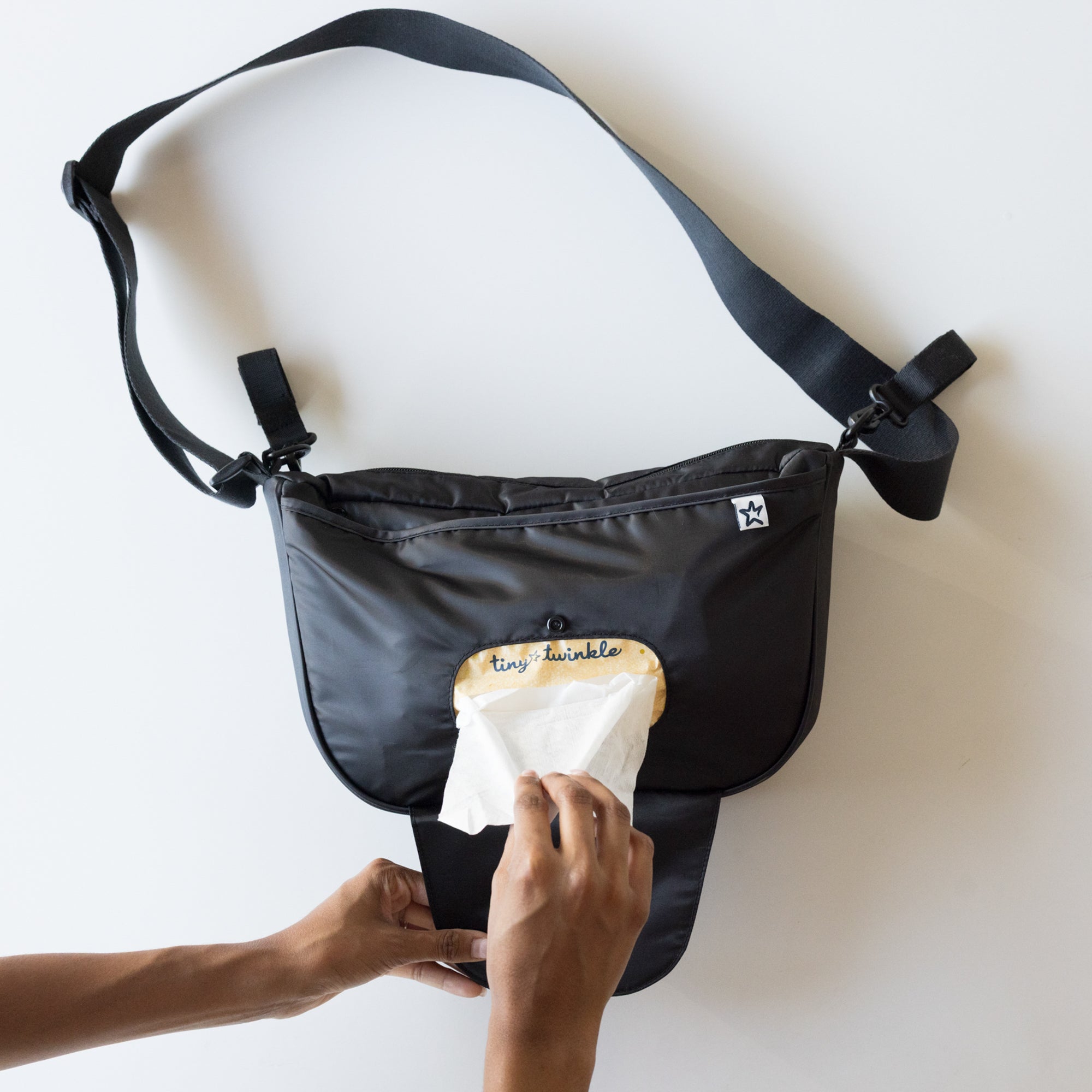 Crossbody Diaper Bag with Portable Changing Pad