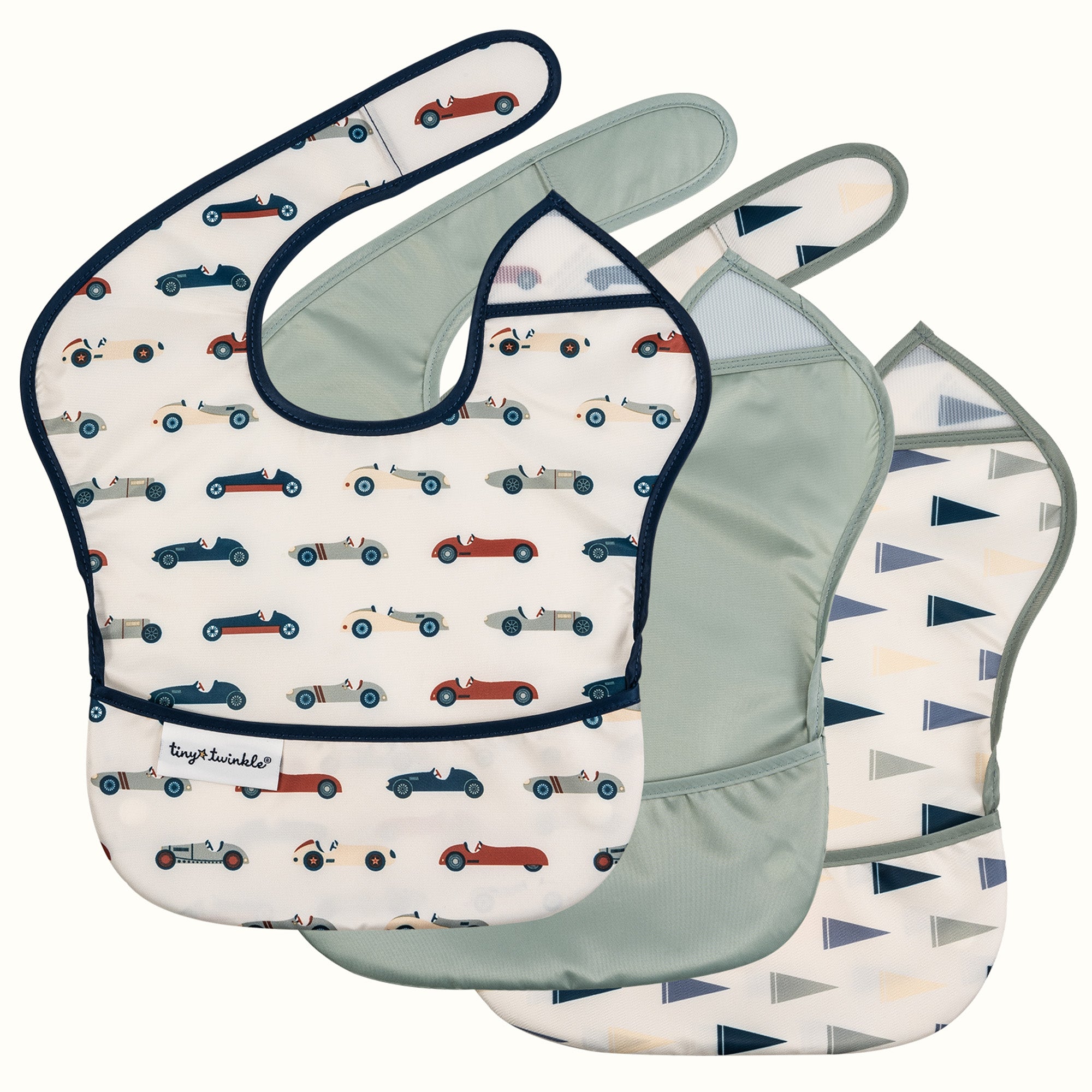Mess-Proof Easy Waterproof Food Bibs Multi-Pack Sets | Baby & Toddler- PFAS, PVC, BPA, Phthalate Free
