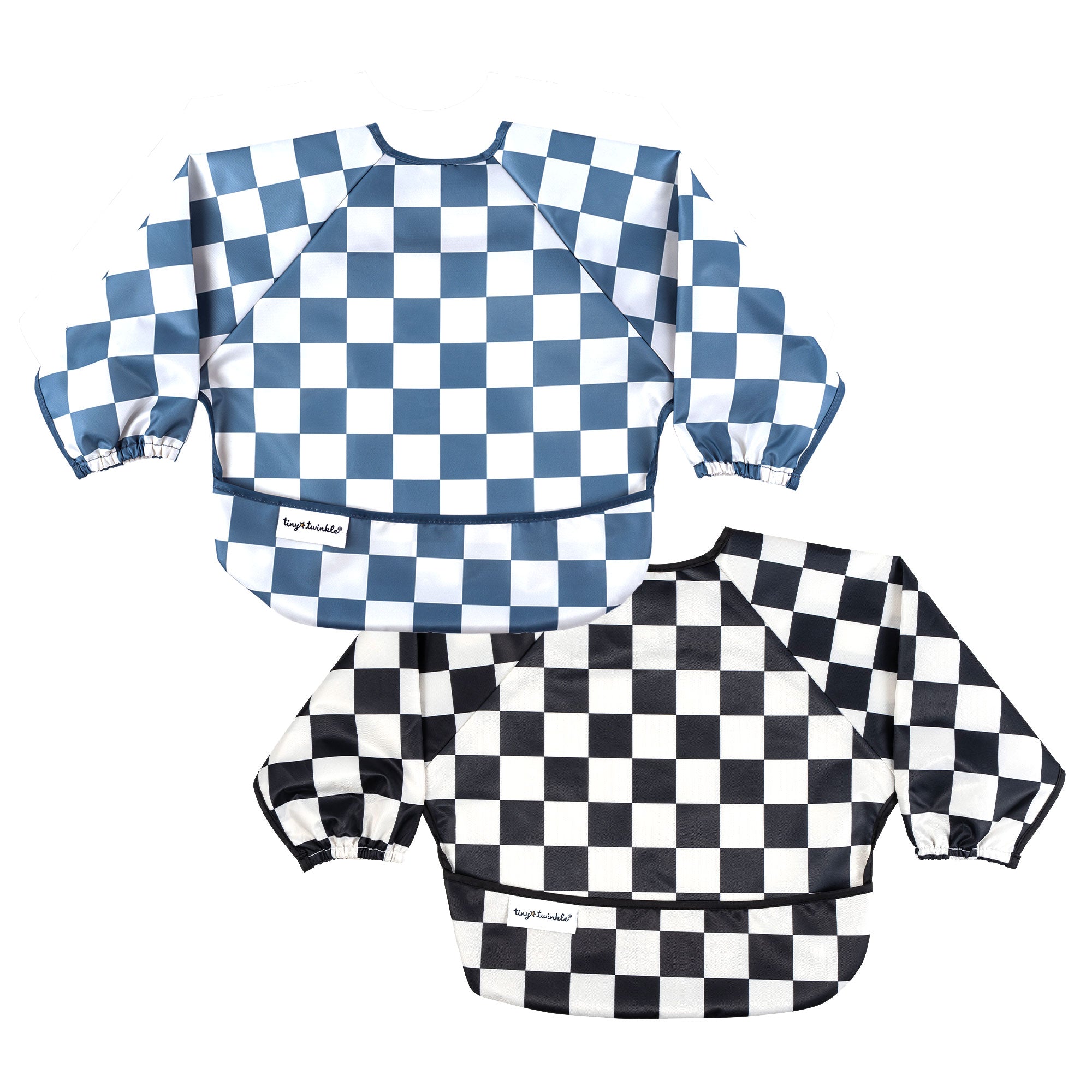 Mess-Proof Full Sleeve Bibs - 2 Pack Sets for Babies and Toddlers