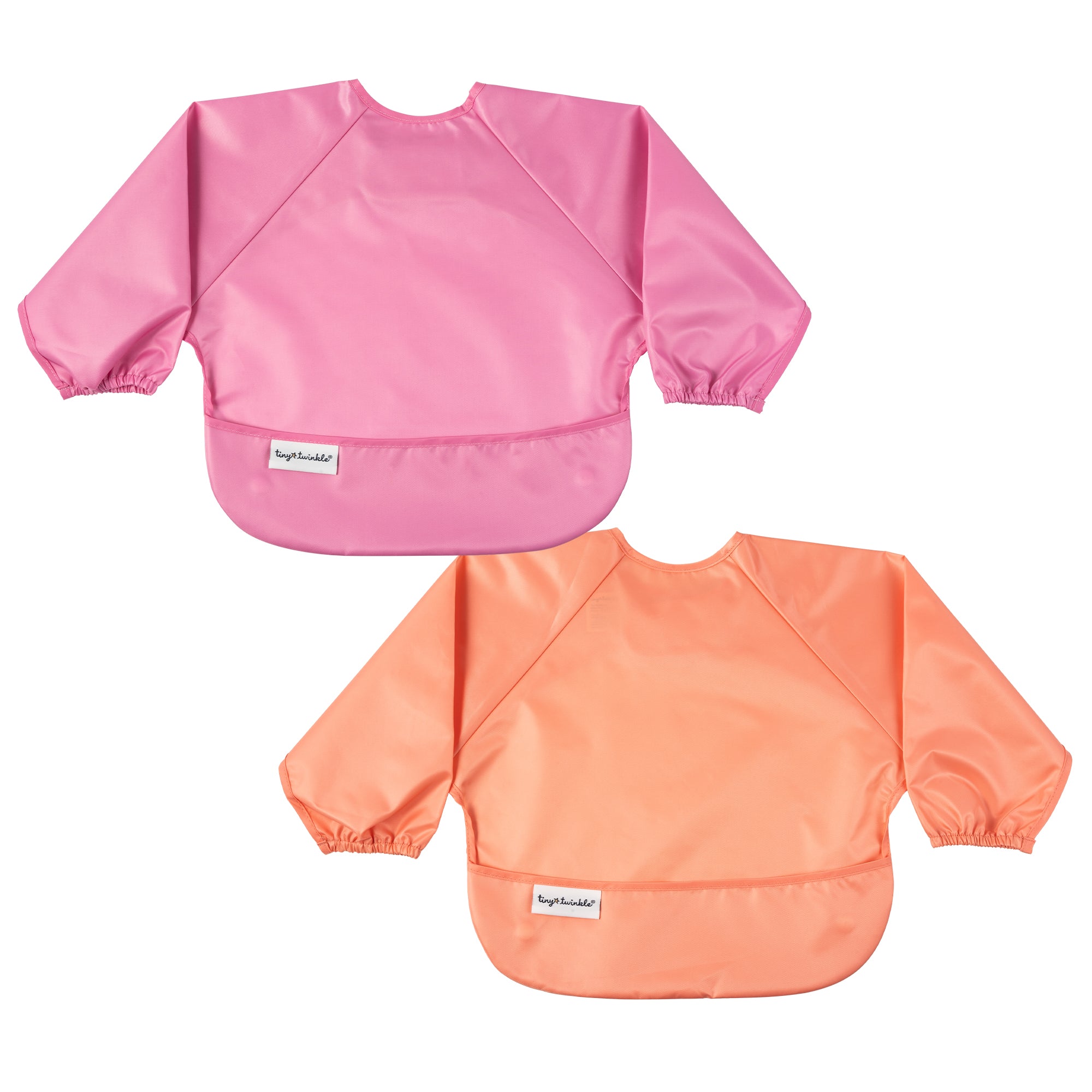 Mess-proof Full Sleeve Bibs - 2 Pack Sets for Babies and Toddlers