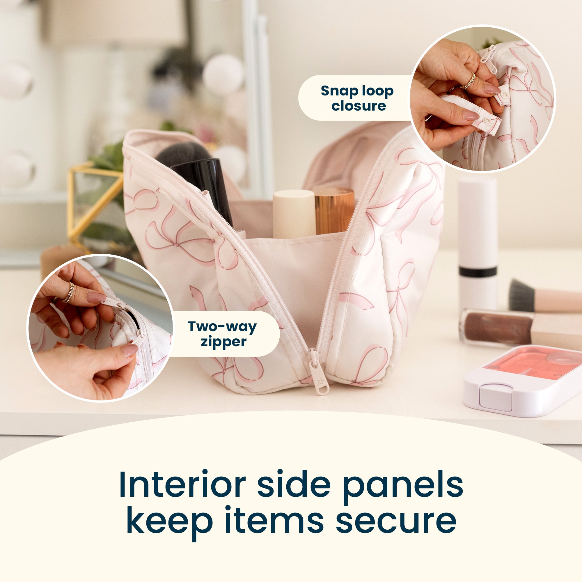 Makeup Bag | Travel-Friendly Cosmetic Organizer