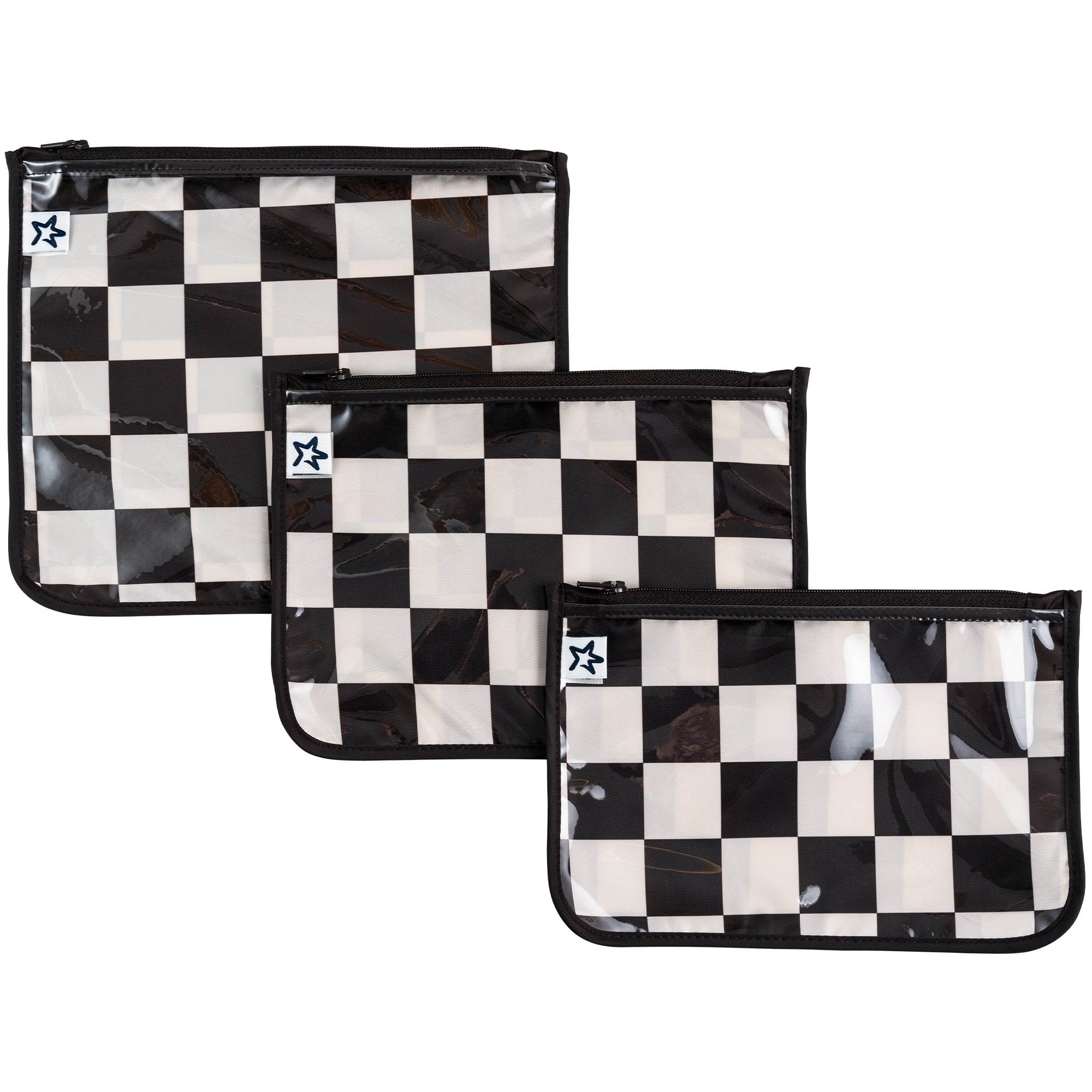 Clear Travel Bags - 3 Pack Sets
