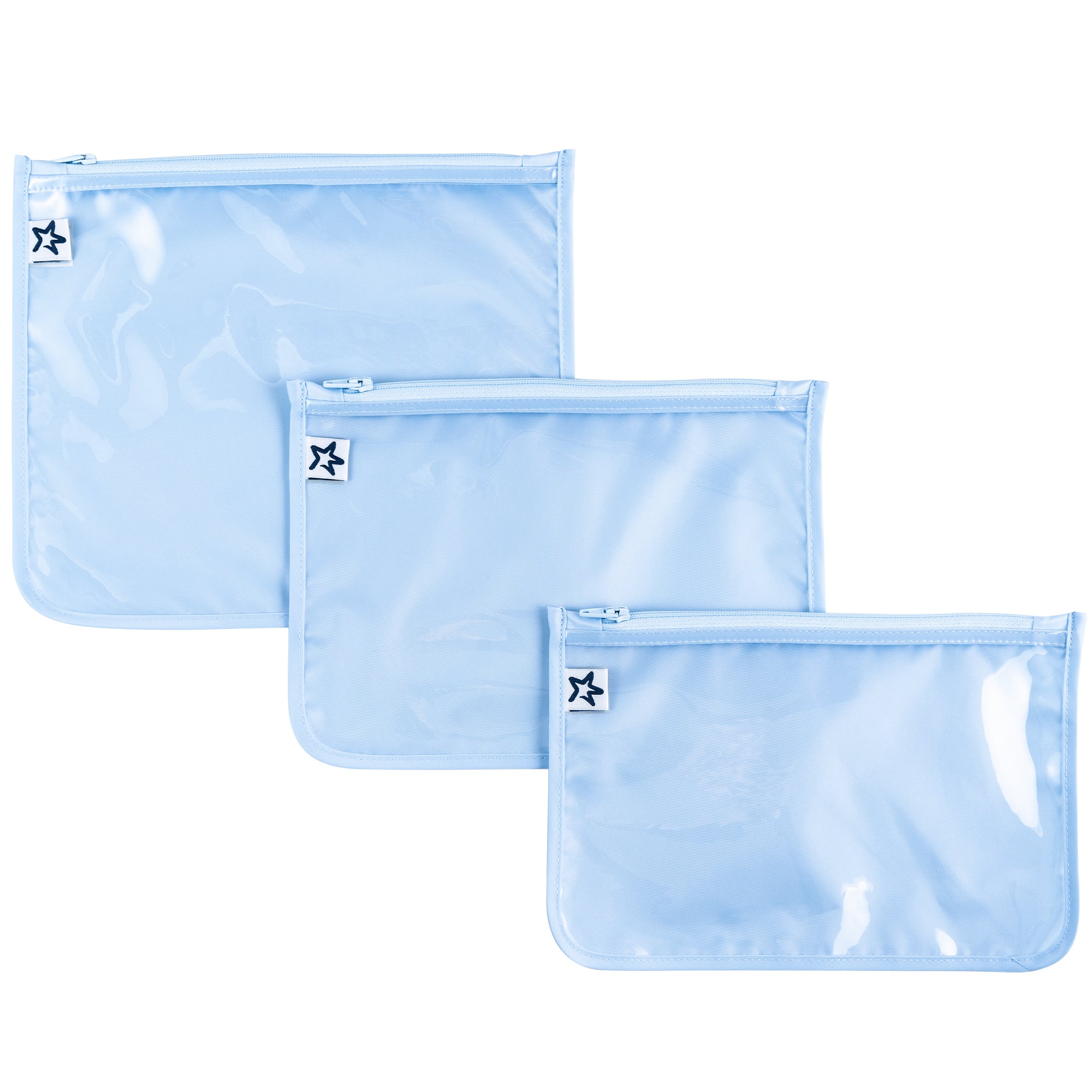 Clear Travel Bags - 3 Pack Sets