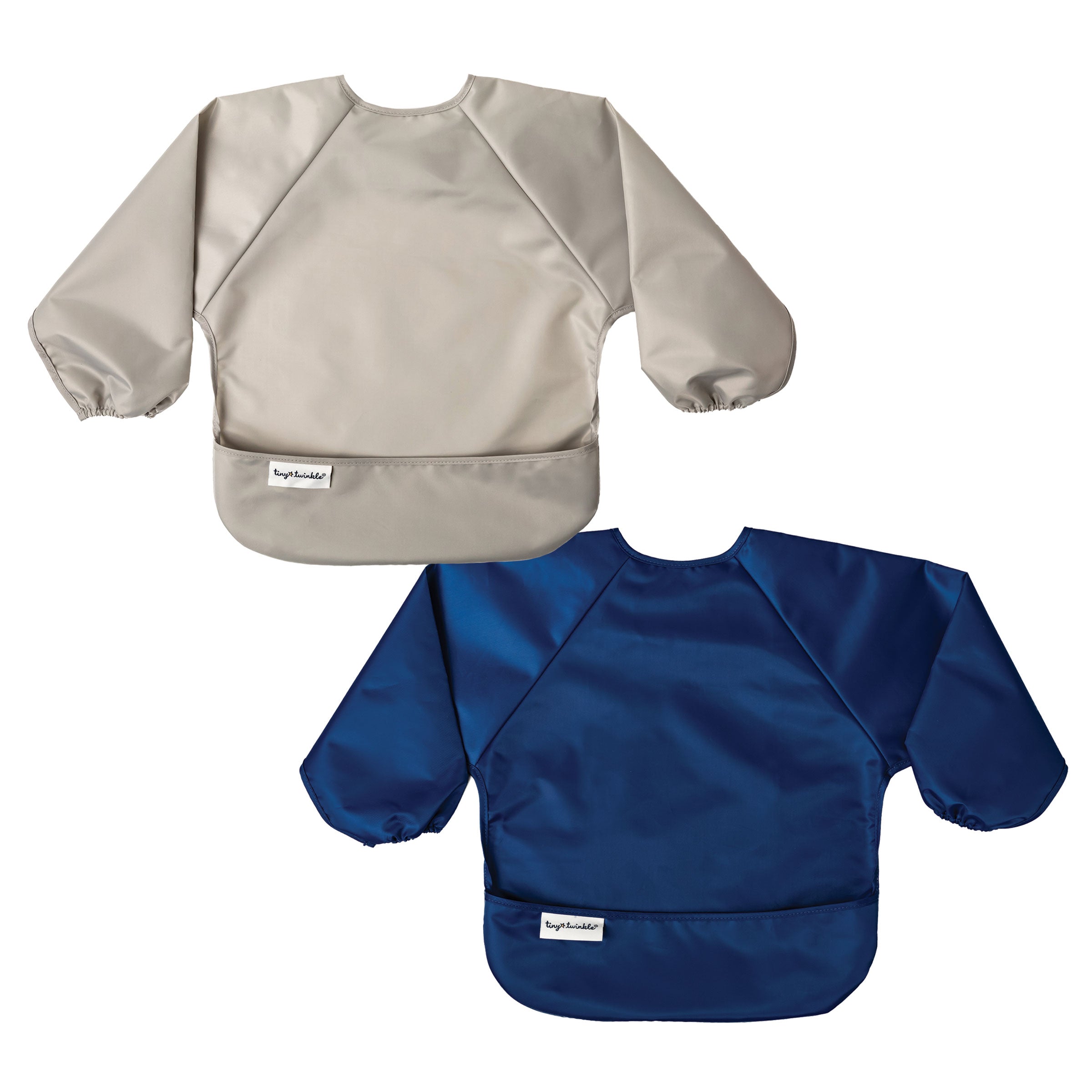 Wipe clean store bibs with sleeves